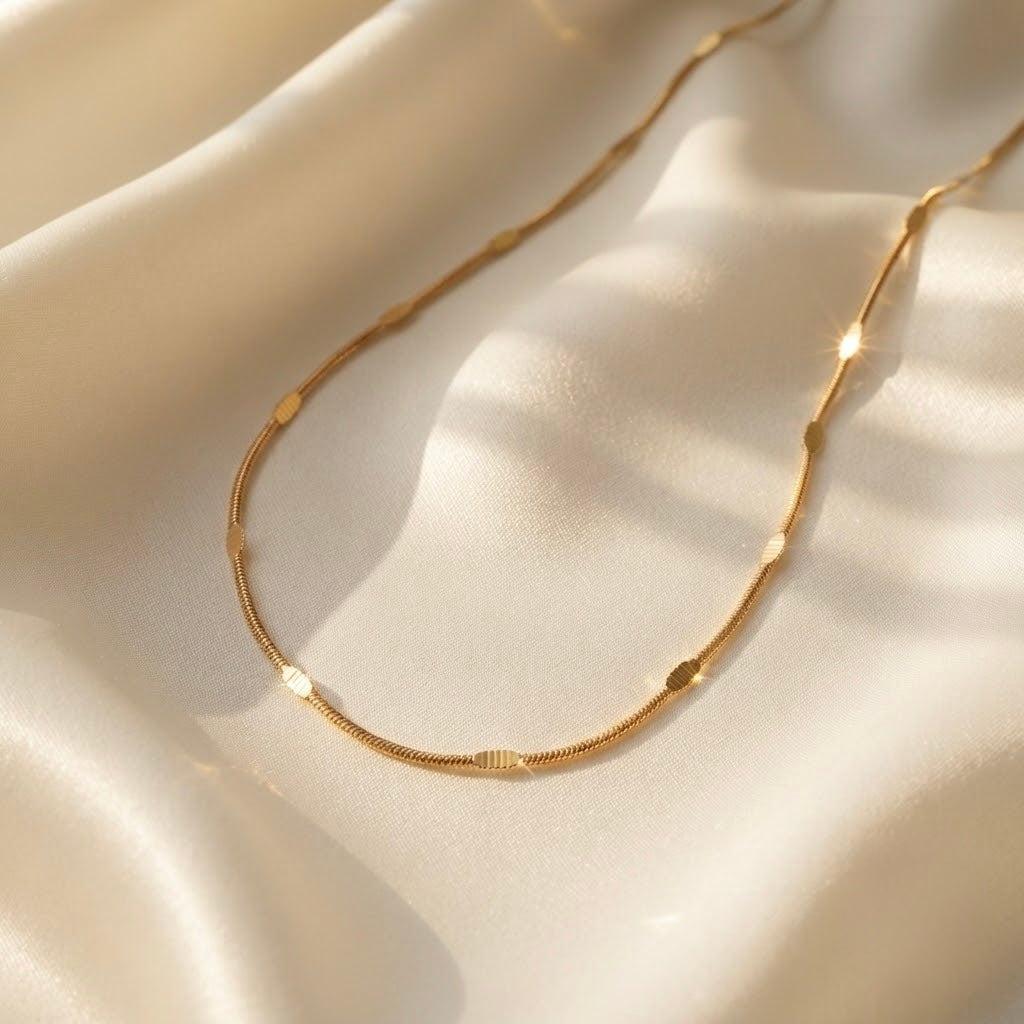 Serena Embossed Chain Necklace