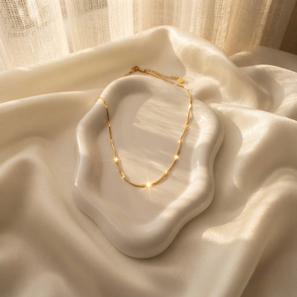Serena Embossed Chain Necklace